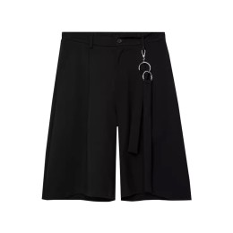 訂購男裝夏季暗黑港風短褲    訂製個性飄帶金屬扣環裝飾   休閒五分短褲男潮      自帶前衛腰帶    扣環金屬織帶裝飾   SKSP066 訂購男裝夏季暗黑港風短褲    訂製個性飄帶金屬扣環裝飾   休閒五分短褲男潮      自帶前衛腰帶    扣環金屬織帶裝飾   SKSP066